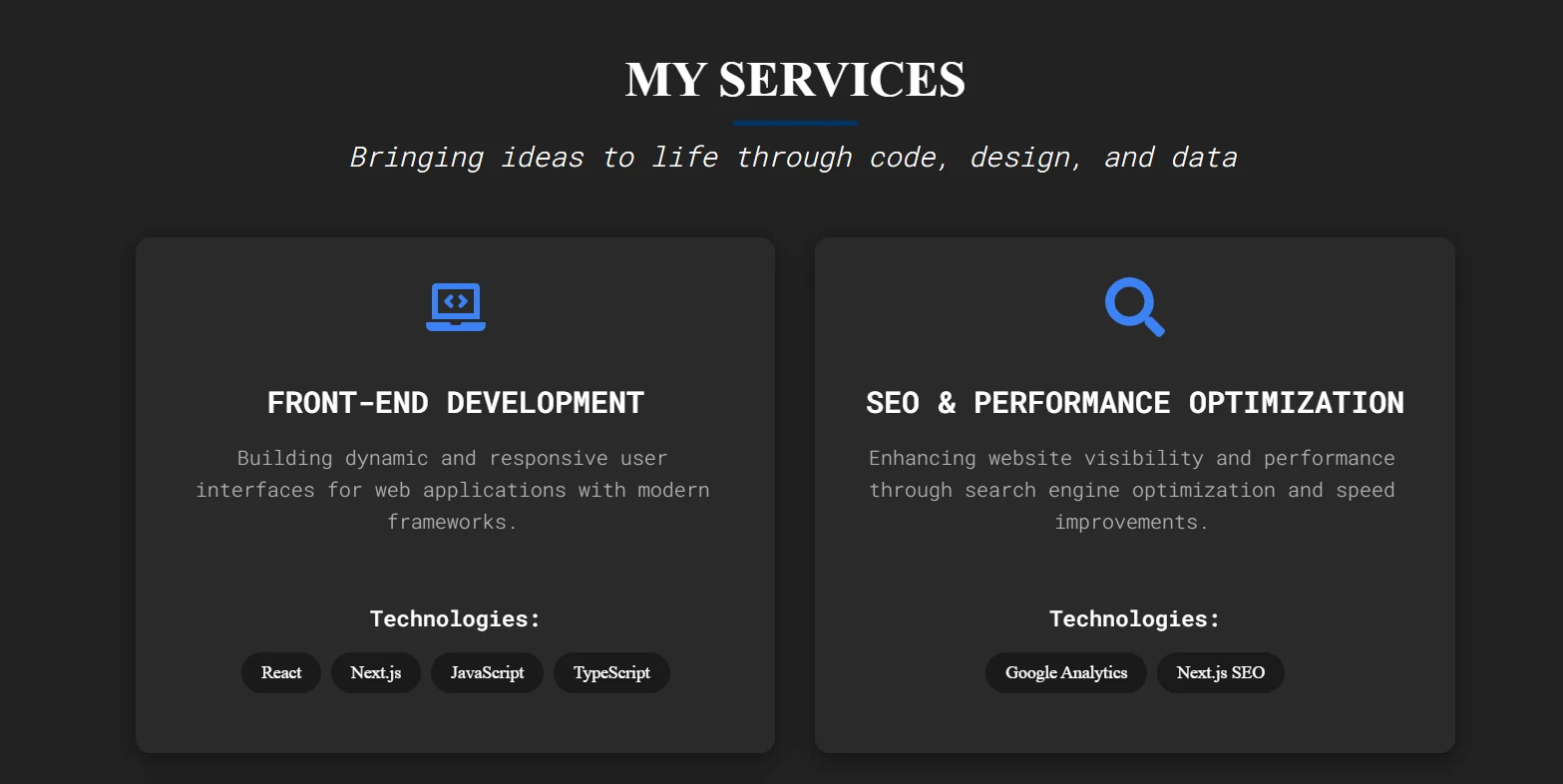 My Old Portfolio preview 3