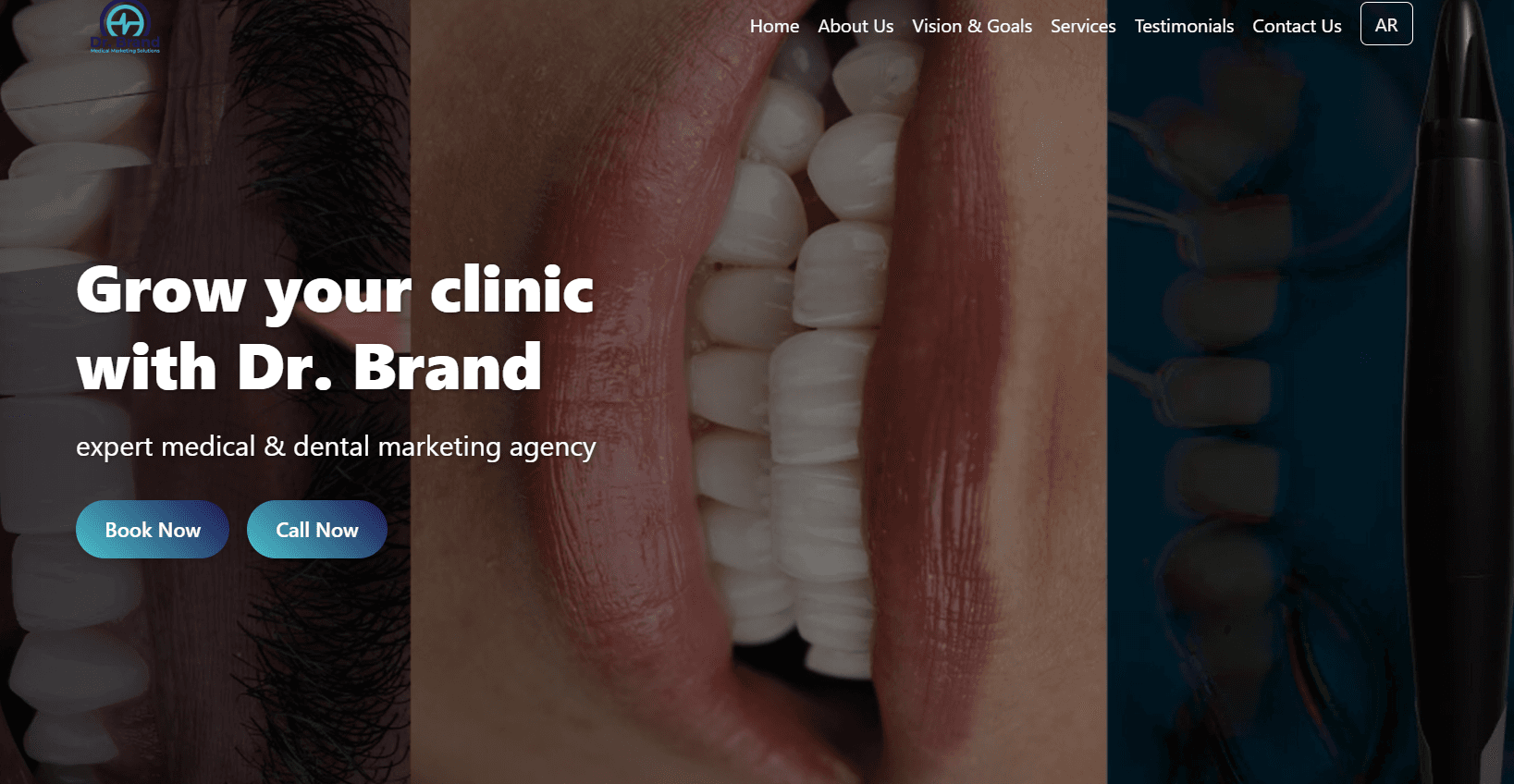 Dr Brand Landing Page Project Image